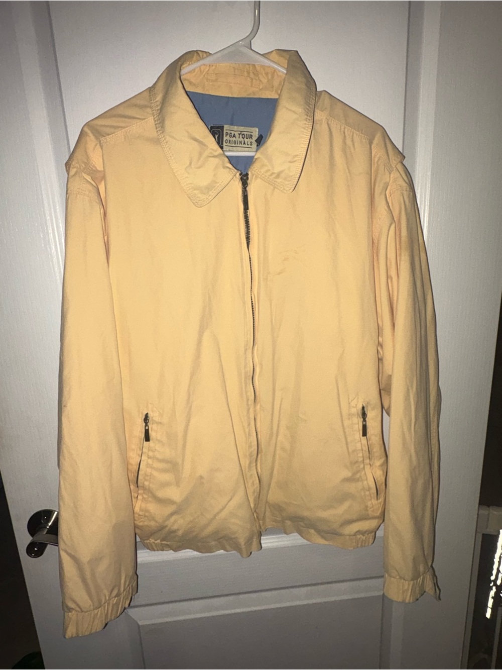 PGA Tour Pale Yellow Harrington Windbreaker